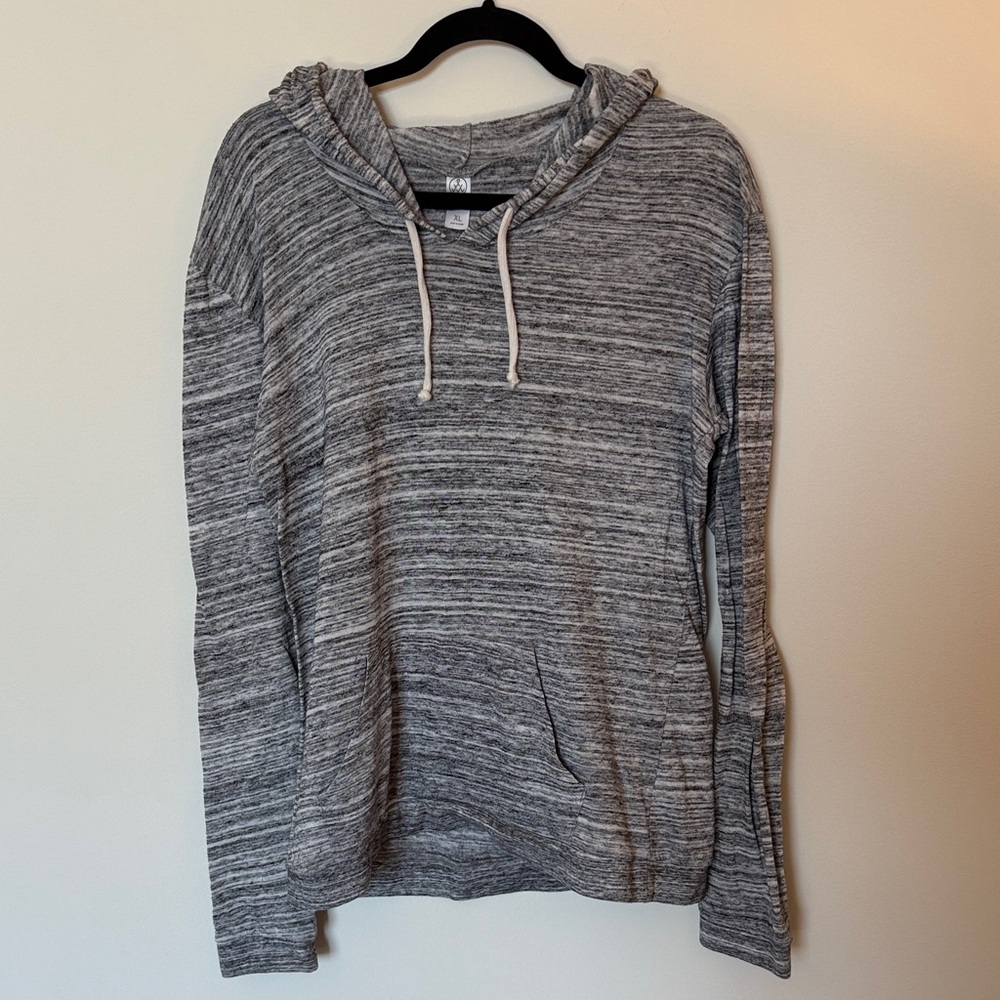 Alternative Charcoal Striped Hoodie